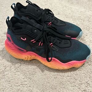 adidas Black and Pink Athletic Shoes